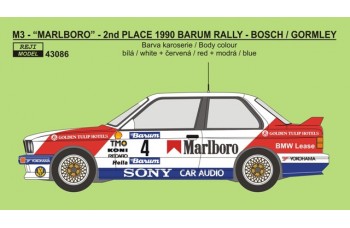 Decal – BMW M3 - 1990 Barum rallye - J.Bosch / K.Gormley LIMITED